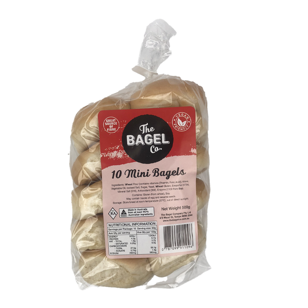 The Bagel Co Mini Bagels x10 500g