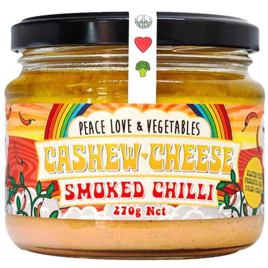 Peace, Love & Vegetables - Cashew Cheese - Smoked Chilli | Harris Farm Online