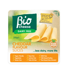 Bio Cheese Dairy Free Cheddar Flavour Slices 200g | Harris Farm Online