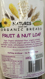 Naturis Organic Breads Fruit And Nut Loaf 680g