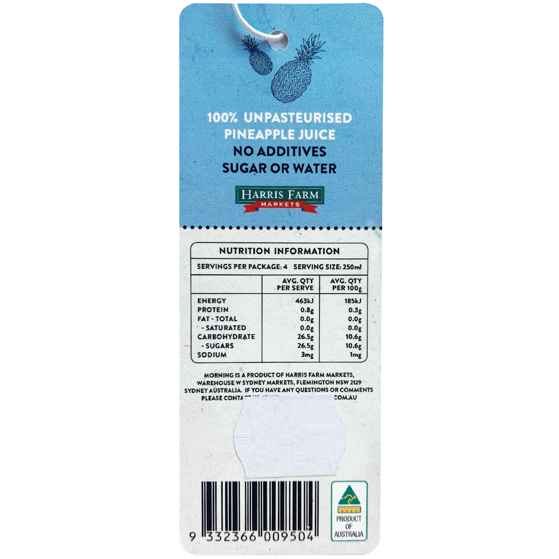 Harris Farm Fresh Pineapples Juice | Harris Farm Online