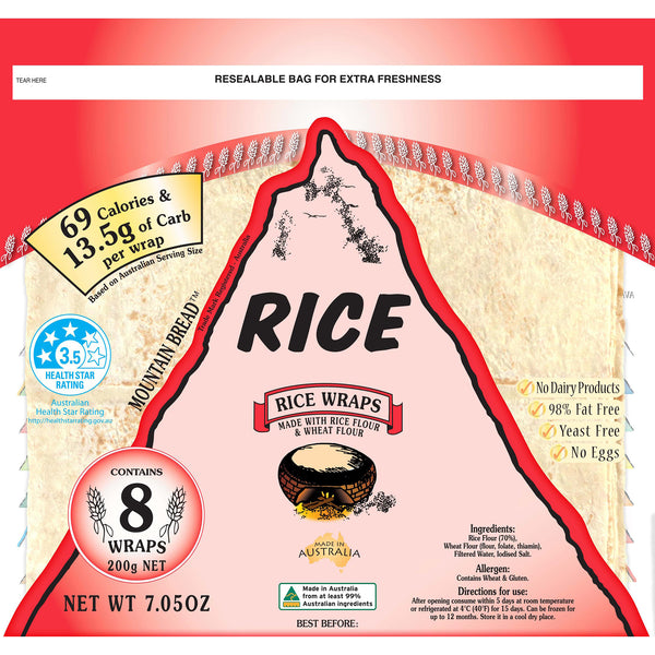 Mountain Bread - Rice Wraps | Harris Farm Online