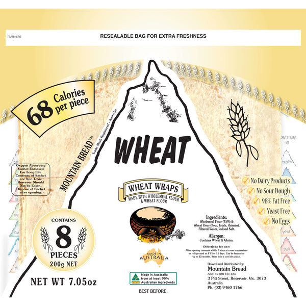 Mountain Bread - Wheat Wraps | Harris Farm Online