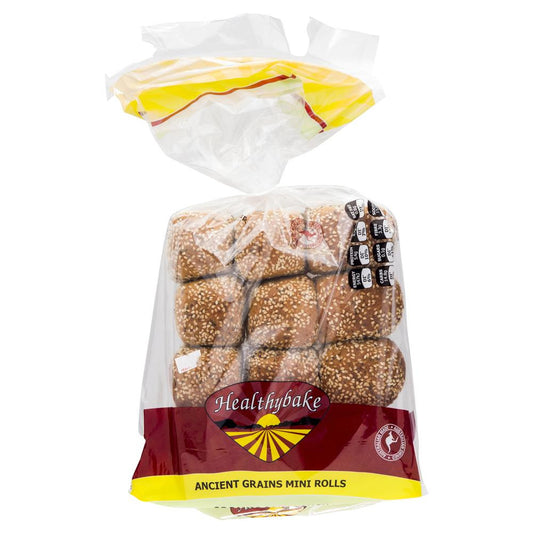 Healthybake Ancient Grains Mini Rolls 12PK , Z-Bakery - HFM, Harris Farm Markets
 - 1