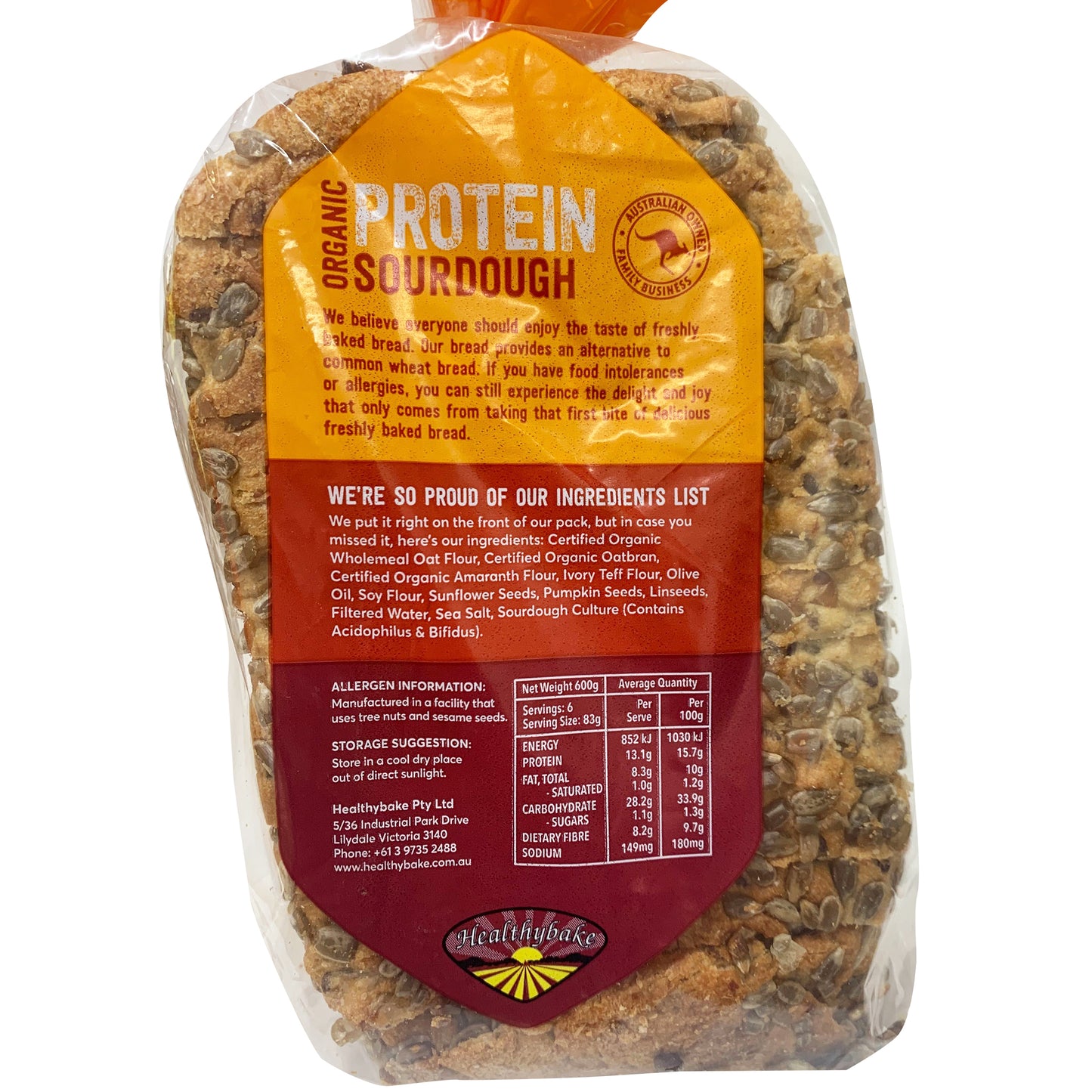 Healthybake - Bread Protein - Organic Sourdough | Harris Farm Online