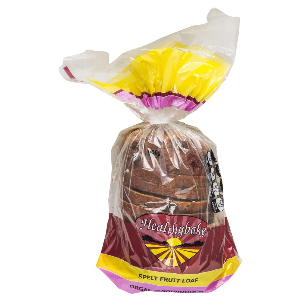Healthybake Spelt Fruit Loaf Organic Sourdough 600g , Z-Bakery - HFM, Harris Farm Markets
 - 1