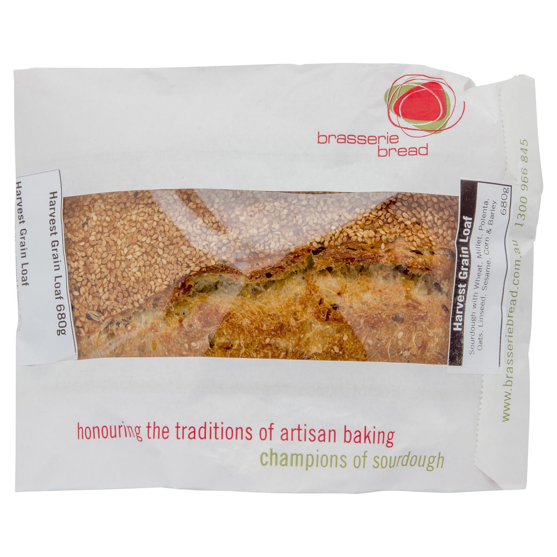 Brasserie Harvest Grain Loaf 680g , Z-Bakery - HFM, Harris Farm Markets
 - 1