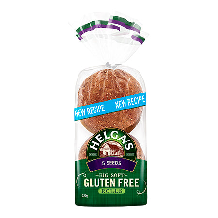 Helga's Gluten Free 5 Seeds Rolls x4 320g