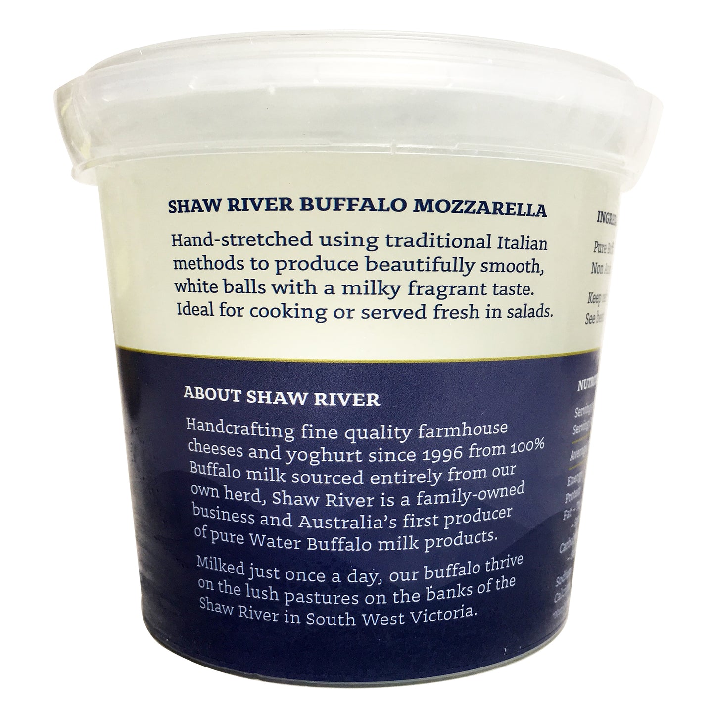 Shaw River Buffalo Mozzarella Cheese 120g