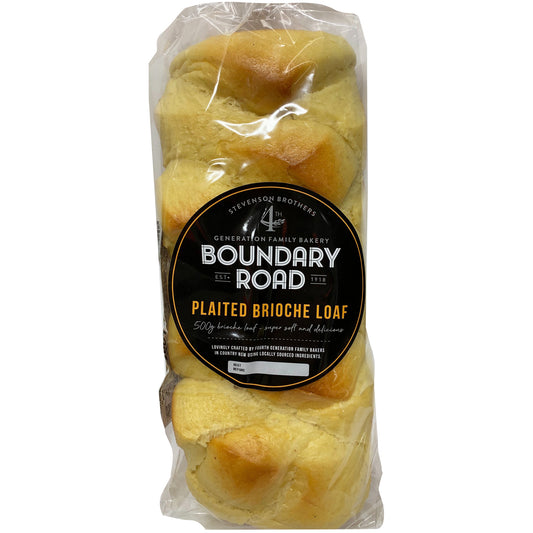 Boundary Road - Bread Plaited Brioche Loaf (500g)