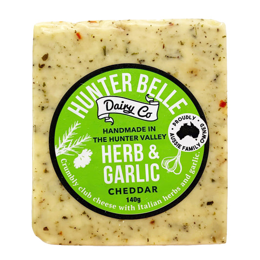 Hunter Belle Dairy Co. Herb and Garlic Cheddar | Harris Farm Online