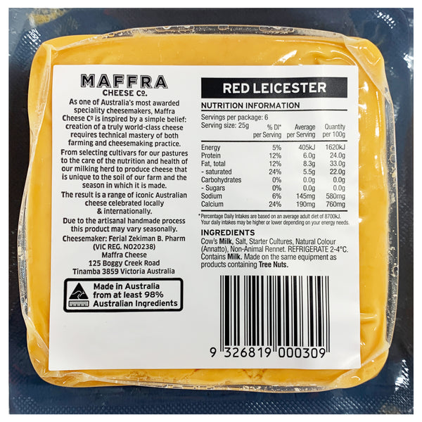 Maffra Red Leicester | Harris Farm Online