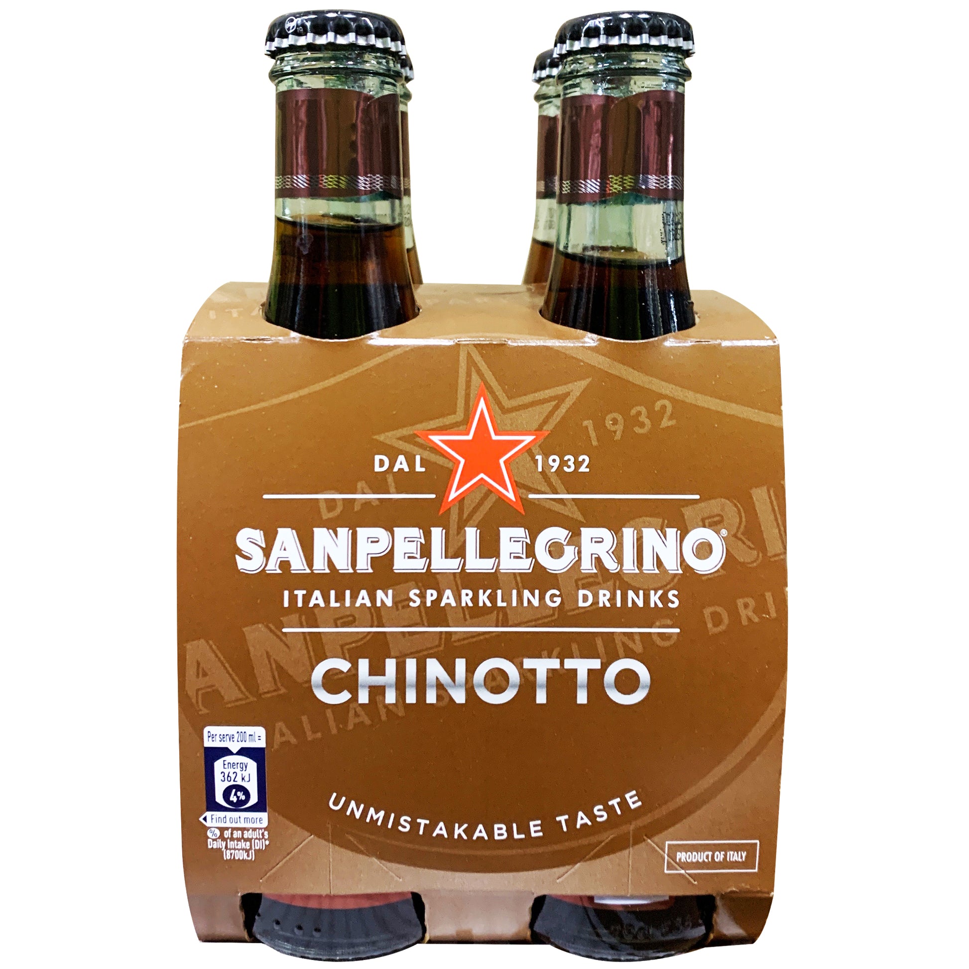 San Pellegrino Chinotto 4 x 200ml | Harris Farm Online