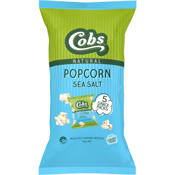 Cobs Popcorn Sea Salt Multipack x5 65g