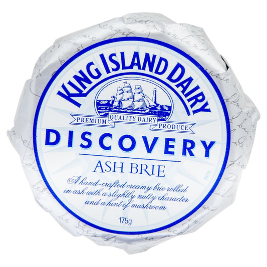 Brie King Island Discovery Ash 175g , Frdg1-Cheese - HFM, Harris Farm Markets
 - 1