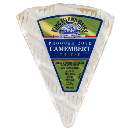 King Island Dairy Phoques Cove Camembert Cheese 110g , Frdg1-Cheese - HFM, Harris Farm Markets
 - 1