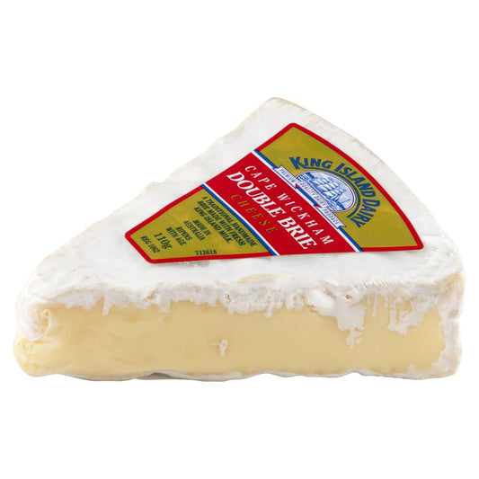 Brie King Island Cape Wickham Double Cream 110g , Frdg1-Cheese - HFM, Harris Farm Markets
 - 1