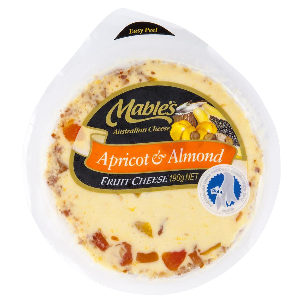 Cream Cheese Mables Apricot Almond 190g , Frdg1-Cheese - HFM, Harris Farm Markets
 - 1