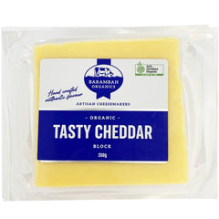 Barambah Organics Tasty Cheddar Block Cheese | Harris Farm Online