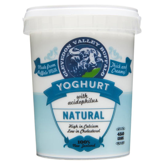 Clevedon Valley Buffalo Yoghurt Natural 450g , Frdg2-Dairy - HFM, Harris Farm Markets
 - 1