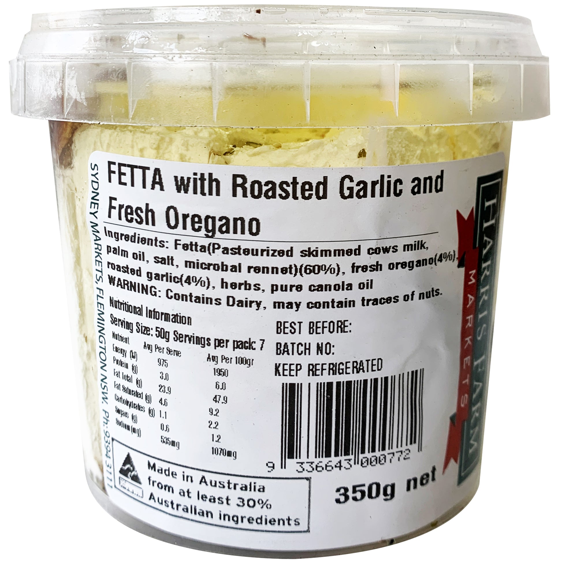 Harris Farm - Fetta - Roasted Garlic and Fresh Oregano | Harris Farm Online