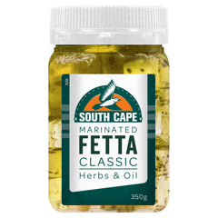 South Cape Marinated Fetta Cheese Classic Herbs and Oil 350g