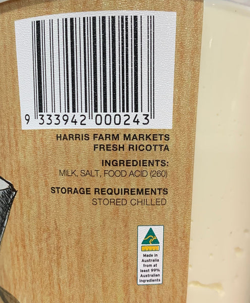 Harris Farm - Ricotta Cheese | Harris Farm Online