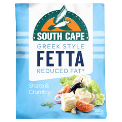South Cape Greek Style Fetta Cheese Reduced Fat 200g