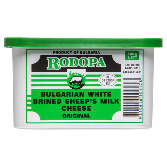 Sheeps Cheese Rodopa Bulgarian White Brined 500g , Frdg1-Cheese - HFM, Harris Farm Markets
 - 1