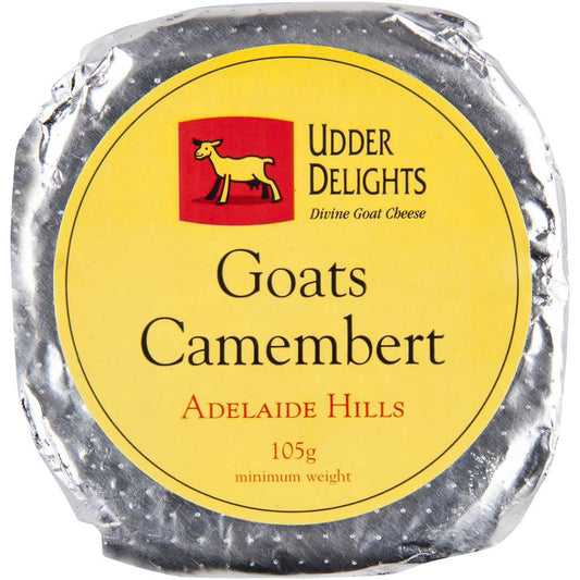 Camembert Udder Delights Divine Goat 105g , Frdg1-Cheese - HFM, Harris Farm Markets
 - 1