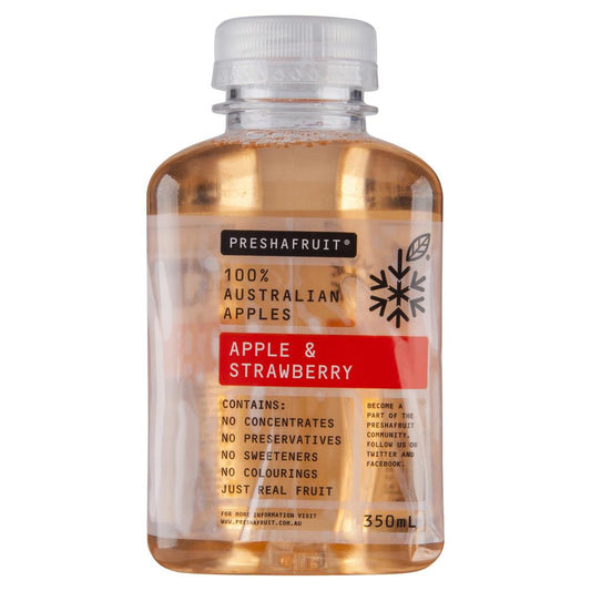 Preshafruit Apple Strawberry 350mL , Frdg1-Drinks - HFM, Harris Farm Markets
 - 1