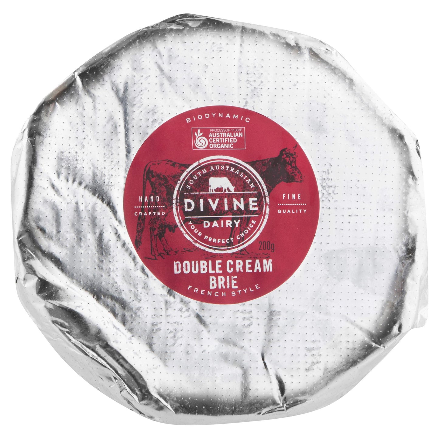 Brie Divine Dairy Organic 110-160g , Frdg1-Cheese - HFM, Harris Farm Markets
 - 2