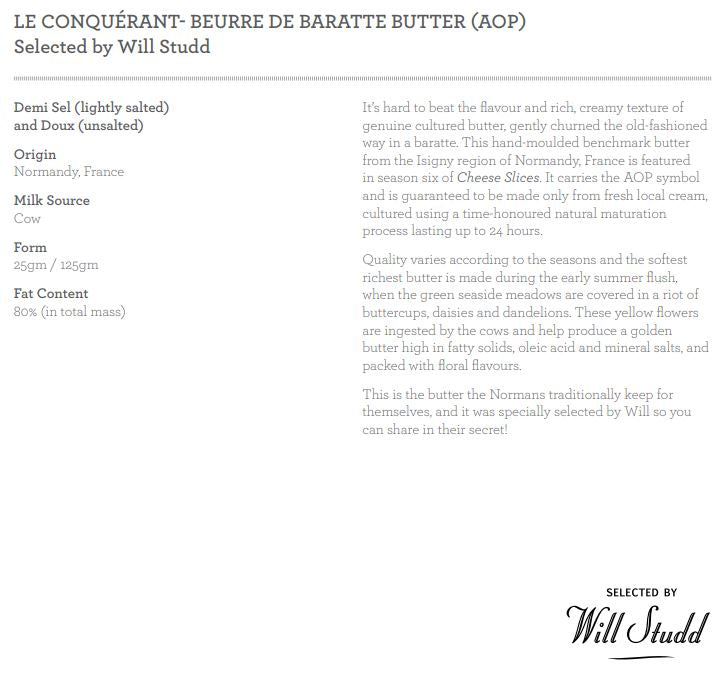 Le Conquerant Lightly Salted Butter 125g