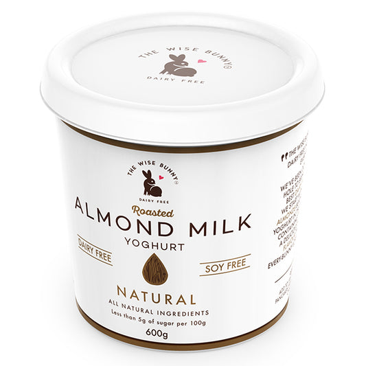 Wise Bunny Roasted Almond Milk Natural Yoghurt 600g