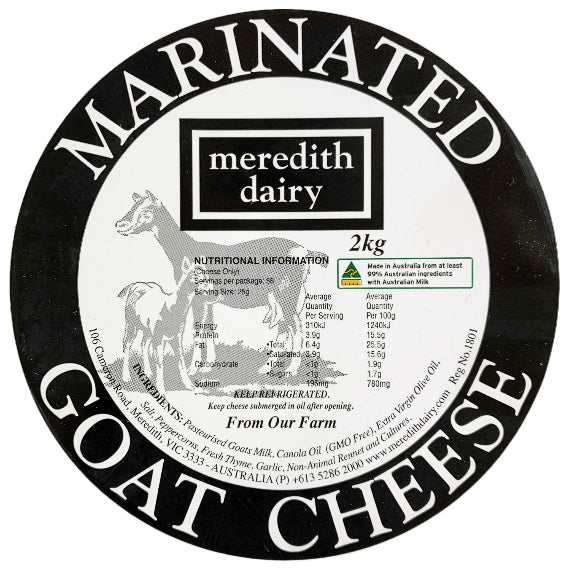 Meredith Dairy Marinated Goat Cheese | Harris Farm Online