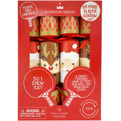 Celebration Crackers Santa and Reindeer with Family Games x12 | Harris Farm Online