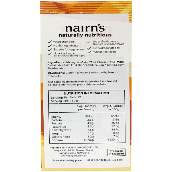 Nairn's Cheese Oatcakes 200g