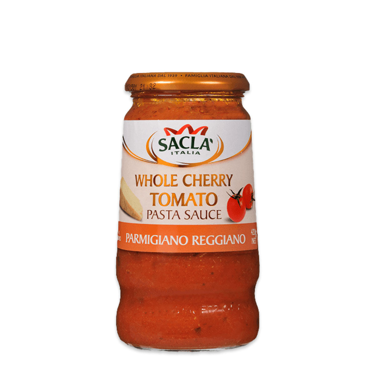 Sacla Whole Cherry Tomato with Parmigiano Reggiano Pasta Sauce 420g | Harris Farm Online