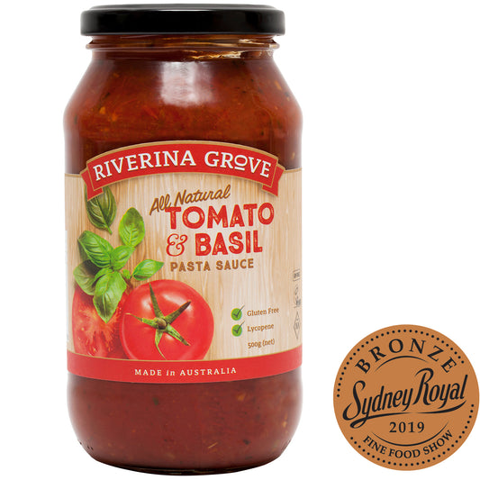 Riverina Grove Tomato Basil Pasta Sauce 500g