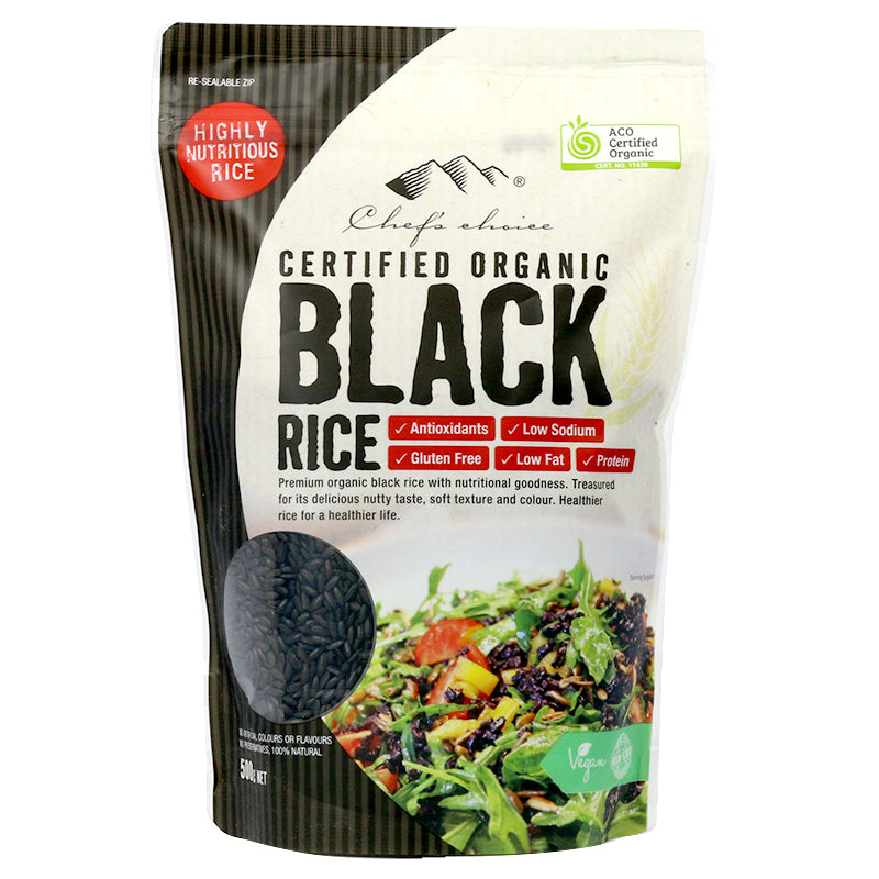 Chef. Select Rice Chef's Choice Organic Black Rice 500g - Harris Farm – Harris Farm Markets