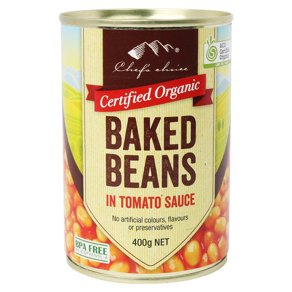 Chef's Choice - Organic Baked Beans In Tomato Sauce | Harris Farm Online