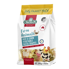 Orgran Gluten Free Pasta Farm Animals 350g