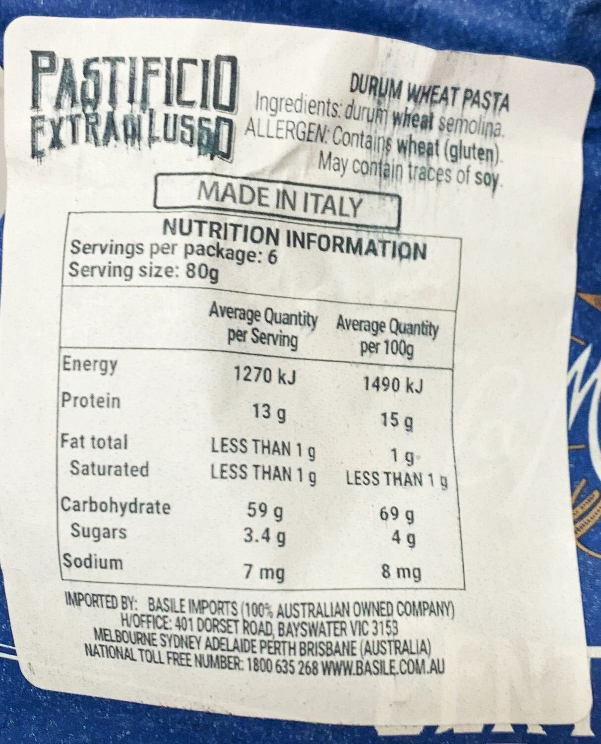 La Molisana - Pasta - Calamarata Sublime (No.314, 500g)