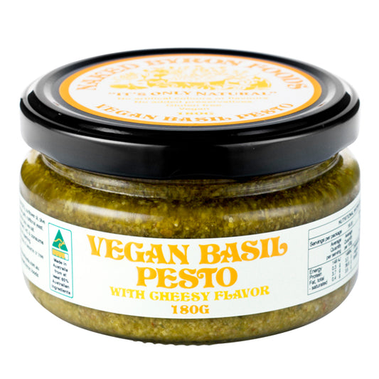 Naked Byron Foods Vegan Basil Pesto with Cheesy Flavour | Harris Farm Online