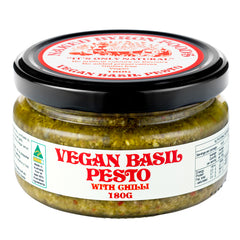 Naked Byron Foods Vegan Basil Pesto with Chilli | Harris Farm Online