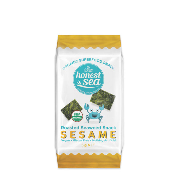 Honest Sea Organic Roasted Seaweed Snack Sesame 5g | Harris Farm Online