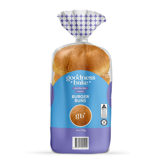 Goodness Bake Burger Buns x 4 | Harris Farm Online
