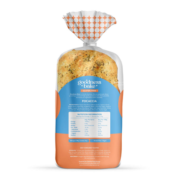 Goodness Bake Gluten Free Focaccia x 3 | Harris Farm Online