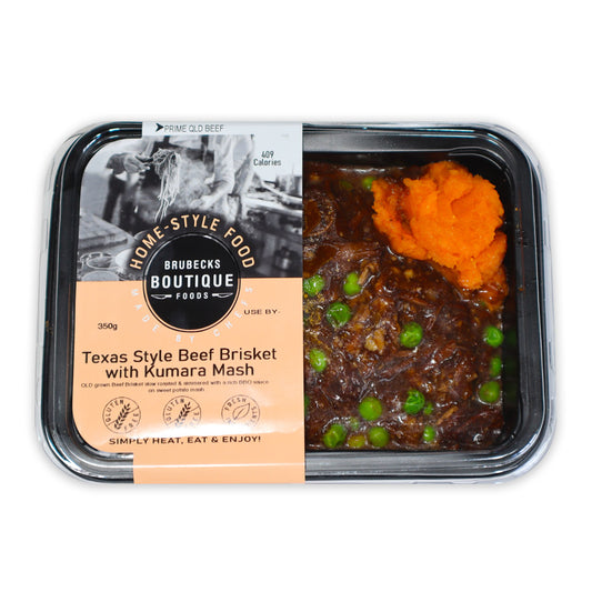 Brubecks Boutique Foods Texas Style Beef Brisket with Kumara Mash 350g | Harris Farm Online