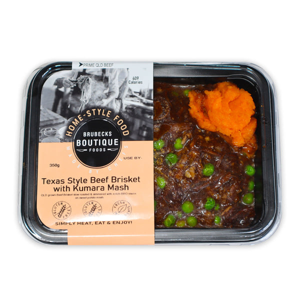 Brubecks Boutique Foods Texas Style Beef Brisket with Kumara Mash 350g | Harris Farm Online